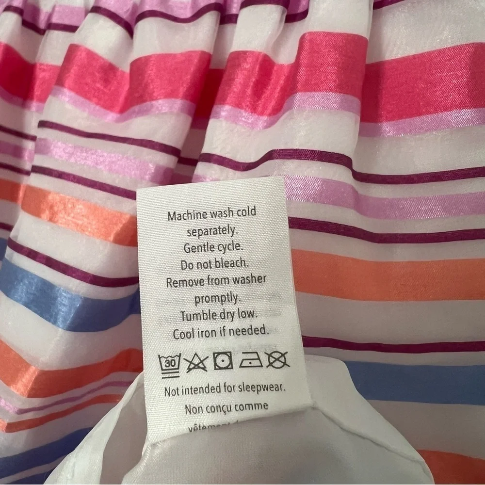 Gymboree Dressed Up Collection Girls Striped Spring Easter Party Dress size 10